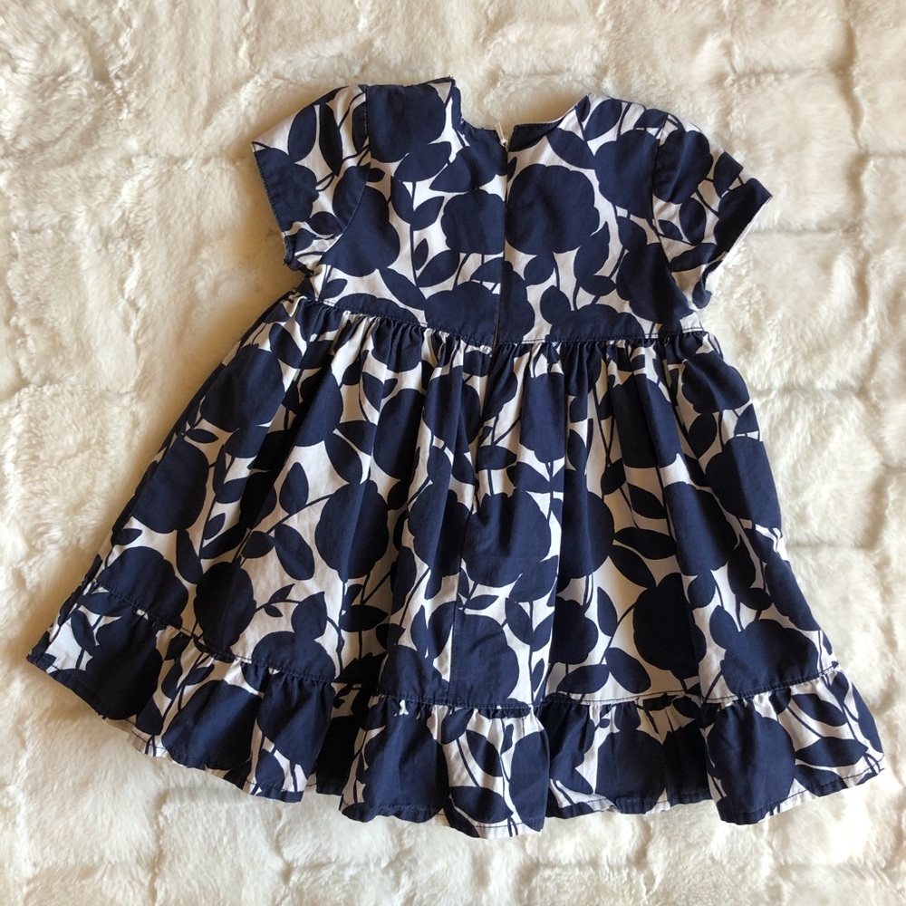 2pcs Baby Gap navy white dress size 6-12 months - Picture 2 of 5